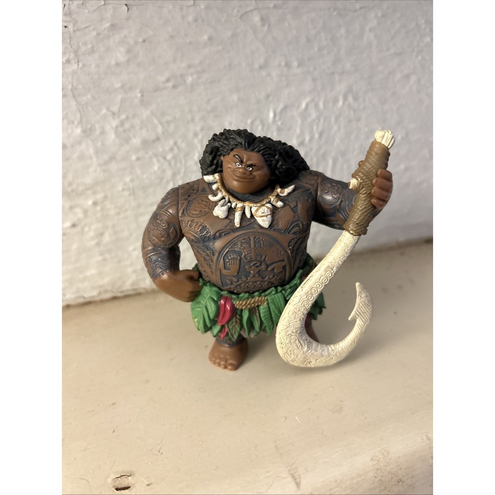 2017 Jakks Disney Moana MAUI Demi God 4.5"Action Figure Toy Figurine Fish Hook